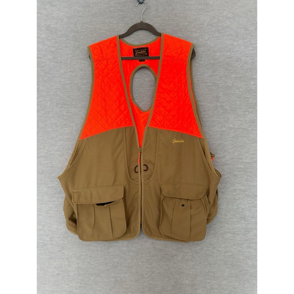 Gamehide Gamebird Ultra-Light Upland Hunting Zip Vest Men's Size 4X Big Tall